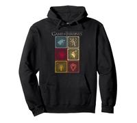 Game of Thrones Stacked House Sigils Felpa con Cappuccio