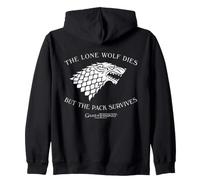 Game of Thrones Stark The Pack Survives Felpa con Cappuccio