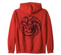 Game of Thrones Targaryen Fire And Blood Sigil Felpa con Cappuccio