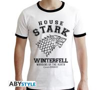 GAME OF THRONES - Tshirt "House Stark" man SS white - premium