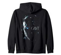 Game of Thrones White Walker Snow Portrait Felpa con Cappuccio