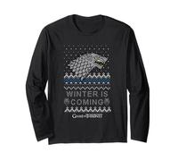 Game of Thrones Winter Is Coming Natale Maglia a Manica