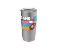 Game On 2nd Grade Boy Baseball Ice Cream Drip Back to School Bicchiere termico in acciaio inox doppia parete