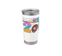 Game On 2nd Grade Boy Baseball Ice Cream Drip Back to School Bicchiere termico in acciaio inox doppia parete