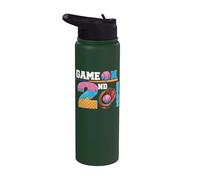 Game On 2nd Grade Boy Baseball Ice Cream Drip Back to School Stainless Steel Insulated Water Bottle