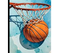 GAME ON! BASKETBALL BALL PLAYER - Champion Sports Game - COMPOSITION NOTEBOOK-7.5x9.25 (Wide Rule Lined Paper)- Diary Journal Sporting Fan GIFT: ֍ ... High School Ivy League College University