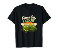 Game On, Dill off Pickleball Retro Dadi Grafica Maglietta