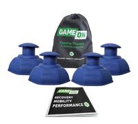 GAME ON GRPS - Set di coppettazione in silicone per massaggi a coppettazione, rilascio fascia, punto trigger e massaggiatore per tessuti profondi, per schiena, spalle, dolori al ginocchio, dolore