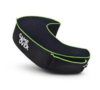 Game Over 8-Bit Cuscino di Supporto per Gioco, Cuscino per Braccioli per Videogiocatori, Resistente all'acqua Cuscino per Giocare, Cuscino Gamer con Tasca Laterale (Smeraldo Magico)