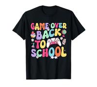 Game Over Back To School Camicia Primo giorno di scuola Ragazzo Ragazza Maglietta