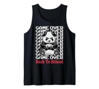 Game Over Back To School Divertente Panda Bear Gamer Controller Canotta