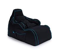 Game Over Bean Bag Chaise Longue per Video Gaming 120x65cm, Resistente all’acqua Schienale Poltrona a Sacco, Pouf Poltrona Sacco da Esterno con Tasche Laterali e Supporto per Cuffie (Lich Blade)