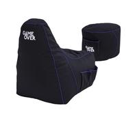 Game Over Combinazione per Video Gaming Poltrona Bean Bag e Poggiapiedi | per Interni ed Esterni | Tasche Laterali per Controller | Supporto per Cuffie | Design Ergonomico per Gamer (Dragon Skin)