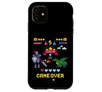 Game Over & Enjoy Retro Fighting Pixel Games Graphic Designs Custodia per iPhone 11