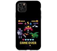 Game Over & Enjoy Retro Fighting Pixel Games Graphic Designs Custodia per iPhone 11 Pro Max