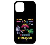 Game Over & Enjoy Retro Fighting Pixel Games Graphic Designs Custodia per iPhone 12/12 Pro
