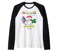 Game Over & Enjoy Retro Fighting Pixel Games Graphic Designs Maglia con Maniche Raglan