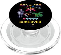 Game Over & Enjoy Retro Fighting Pixel Games Graphic Designs PopSockets PopGrip per MagSafe