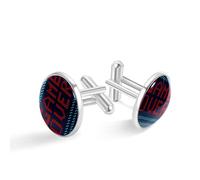 Game over Gemelli in argento personalizzati per camicia da smoking, 20mm*20mm, Acciaio inossidabile, Quarzo creato