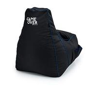 Game Over Mini Sedia a Sacco da Gaming Bean Bag per Bambini | 8Bit Puff Poltrona Sacco | Tasche Laterali per Controller | Supporto per Cuffie | Design Ergonomico (Fulmine Ceruleo)