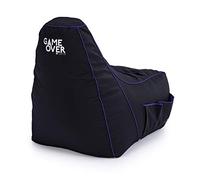Game Over Poltrona Gaming BeanBag 83x60cm, Resistente all'acqua, Pouf con Tasche Laterali per i Controller, Comodo Pouf in Pelle di Drago