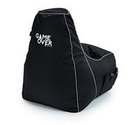 Game Over Poltrona Gaming BeanBag 83x60cm, Resistente all'acqua, Pouf per Interni con Tasche Laterali per i Controller (Fumo Cosmico)
