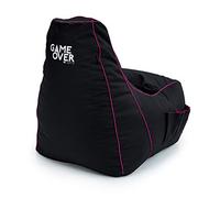 Game Over Poltrona Video Gaming BeanBag 83x60cm, Resistente all'acqua Poltrona Sacco Pouf, Interni Poltrona Pouf Gaming, Tasche Laterali per i Controller, Comodo Poltrona Puff (Star Candy)