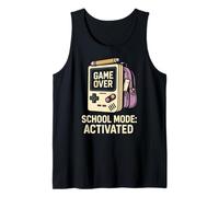 Game Over School Mode Attivato Divertimento Bambini torna a scuola Canotta