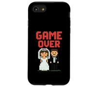 Game Over Wedding Funny Pixel Art 8 Voti di matrimonio bit Custodia per iPhone SE (2020) / 7/8
