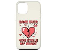 Game Over You ha rubato il mio cuore Pixel Gamer Custodia per iPhone 12/12 Pro