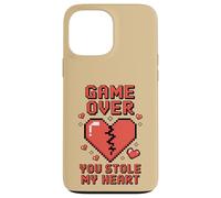 Game Over You ha rubato il mio cuore Pixel Gamer Custodia per iPhone 13 Pro Max