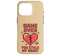 Game Over You ha rubato il mio cuore Pixel Gamer Custodia per iPhone 16 Pro