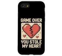 Game Over You ha rubato il mio cuore Pixel Gamer Custodia per iPhone SE (2020) / 7/8
