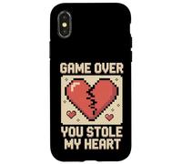 Game Over You ha rubato il mio cuore Pixel Gamer Custodia per iPhone X/XS