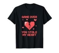 Game Over You ha Rubato Il Mio Cuore Pixel Gamer Maglietta