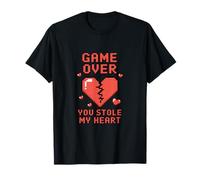 Game Over You ha Rubato Il Mio Cuore Pixel Gamer Maglietta
