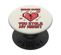 Game Over You ha rubato il mio cuore Pixel Gamer PopSockets PopGrip Adesivo