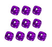 Game Playings Square Block Lezioni di matematica Giocattoli educativi Dices Piccoli Colorati Acrilici Dices Dadi con Punti Set Sei Lati