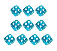 Game Playings Square Block Lezioni di matematica Giocattoli educativi Dices Piccoli Colorati Acrilici Dices Dadi con Punti Set Sei Lati
