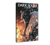 Game Poste Dark Souls - Poster su tela, decorazione artistica da parete per soggiorno, camera da letto, decorazione artistica da parete con cornice, stile 9, 20 x 30 cm