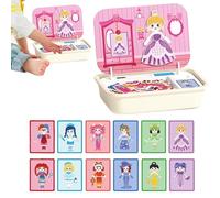 Game puzzle magnetico - set di legno portatile, scatola inclusa | Giocattolo di apprendimento educativo, bambini dai 3 ai 6 anni, ragazze per bambini, sviluppo delle abilità, attività cognitiva, gioco