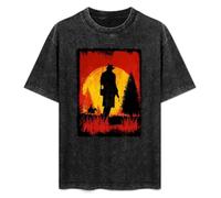 Game R Dead Remption 2 Rdr2 Arthur Morgan Mens T-Shirt Black Graphic Unisex Tee Shirt M