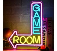 Game Room Neon Sign Gaming Led Neon Lights per Decorazione Della Parete Uomo Caverna Light Up Segni per Sala Giochi Camera Da Letto Casa Bar Gaming Club Decorazioni Regali