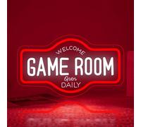 Game Room Neon Signs Led Neon Light per la decorazione della parete Alimentazione USB Decorazione della stanza dei giochi Luce da parete Regali Luci per Ragazzi Teen Gaming Zone Party Camera da letto