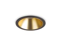 Faretto ad incasso Ideal Lux Game 11W 3000K Nero Oro 192345