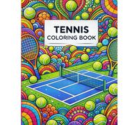 Game, Set, Color: A Tennis Court Coloring Book: 30 Inspirational Quotes and One-sided Illustrations