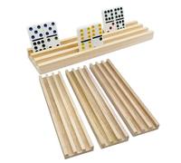 Game Tiles Organizer Holder Wooden Base Stand With Non-Slip Base