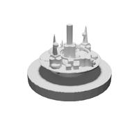 Game Token for Robotech Inherit the Stars - Gallant City Ruins Marker