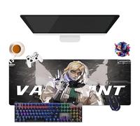 Game Valorant Jett Omen Phoenix Viper - Tappetino per mouse gamer XL, per uso ufficio, studio e casa, base antiscivolo + superficie morbida (11, 31,5" × 11,8" × 0,12")