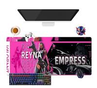 Game Valorant Jett Omen Phoenix Viper - Tappetino per mouse gamer XL, per uso ufficio, studio e casa, base antiscivolo + superficie morbida (7, 35,4" × 15,7" × 0,12")